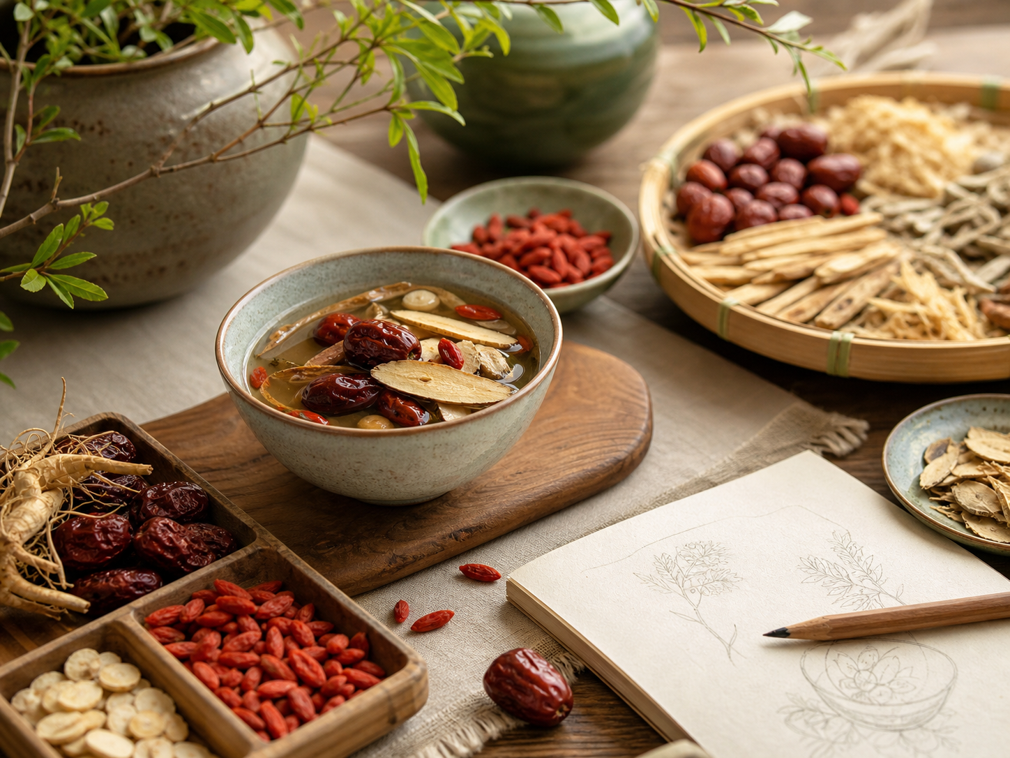 Traditional Chinese Medicine nutrition course herbs and ingredients
